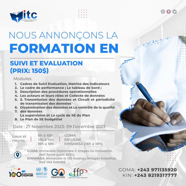 Formation en SuiviEvaluation de Projets MEAL 